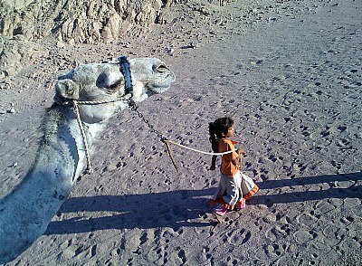 Desert little girl 