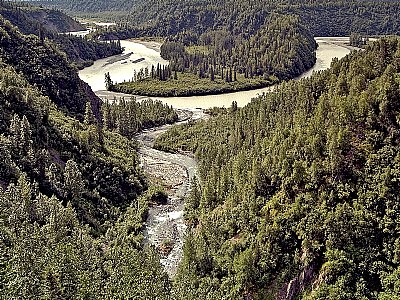 Down below the river