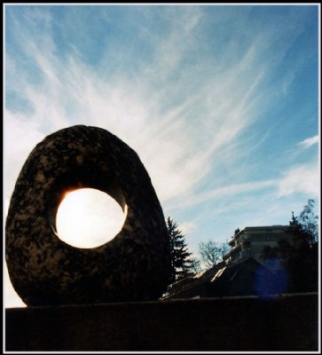 The ring of stone in front of the sky