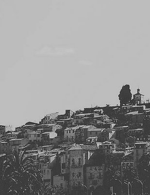 Mediterranean Village (B&W)