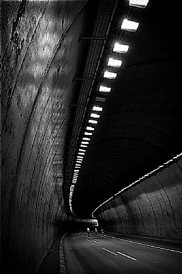 through tunnel