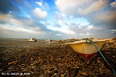 low tide