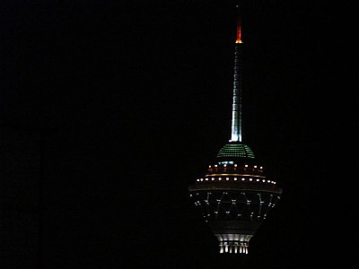 the tower at night