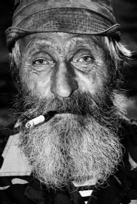 Old man with cigarette