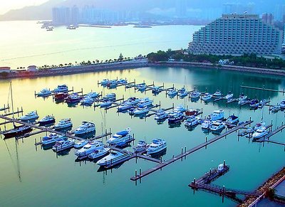 Hong Kong Marina at Dusk