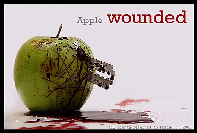 Apple wounded