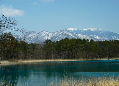 Blue lake.