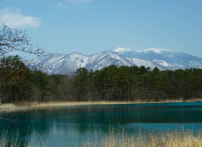 Blue lake.