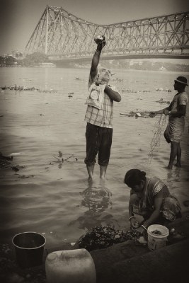 A morning in a ghat