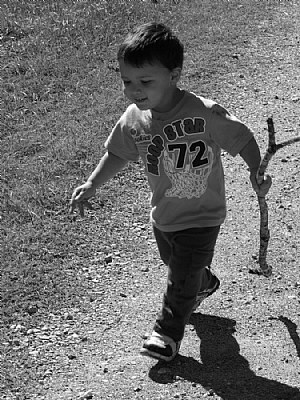 Josh on the trail