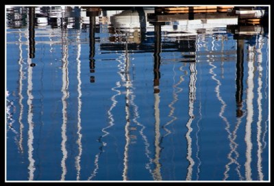 Sausilito Harbor Yachts and Reflections