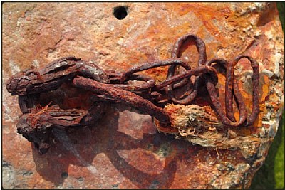 rusty chains