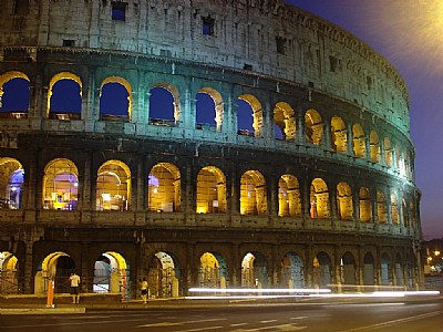 Colosseum at night