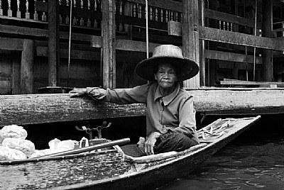 Old Lady in the Floating Market