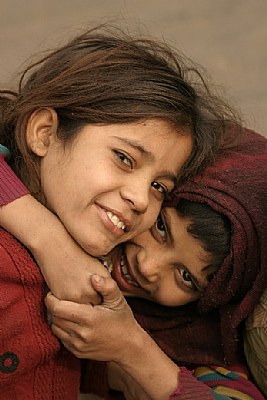 Children in Old Delhi