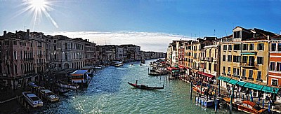 Venice, view from Rialto bridge