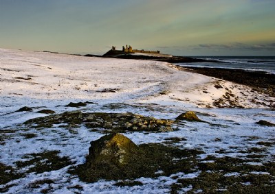 Dunstanburgh snow scene