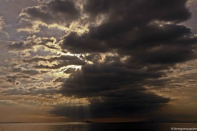 clouds block solar eclipse