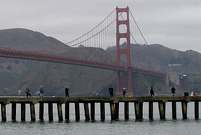 Fishing with a backdrop