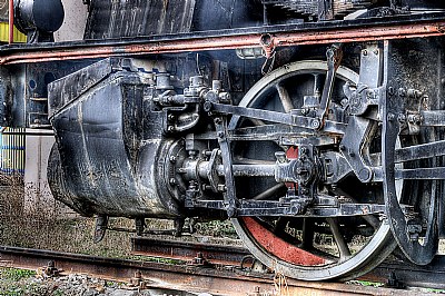 Old Train in HDR
