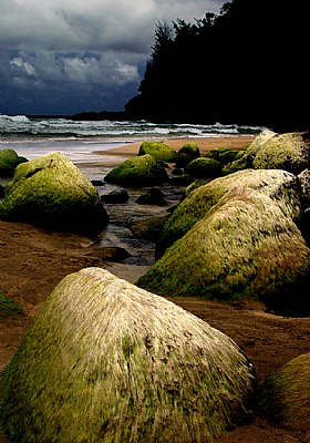 hanakapiai beach, kauai, hawaii