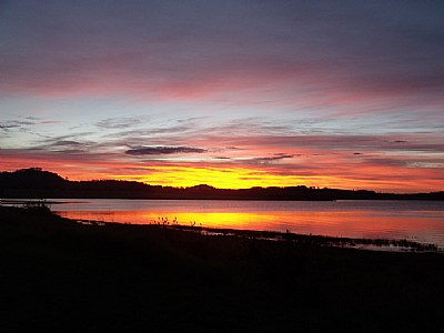 lake sunrise