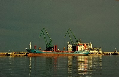 sunset light over the Black Sea