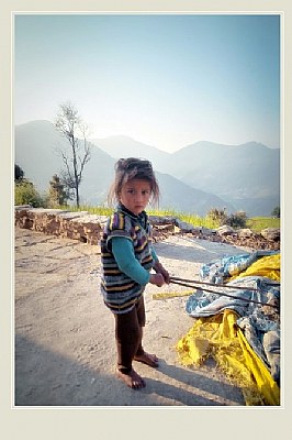 sari village girl