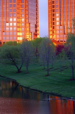 Glazing granite glowing