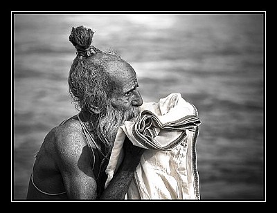 Holy bath in Ganga river