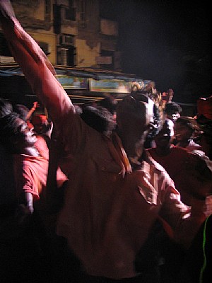 Street Dancers in Night Procession