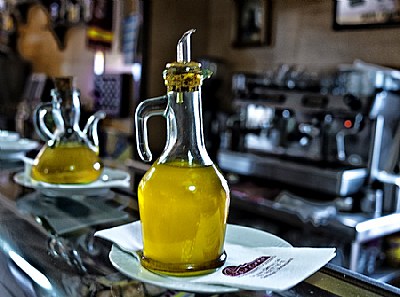 Olive Oil on Toasted Roll
