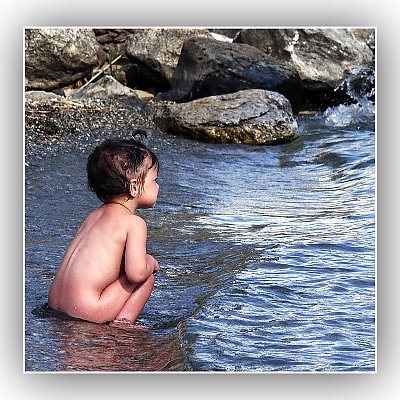 the baby and the sea