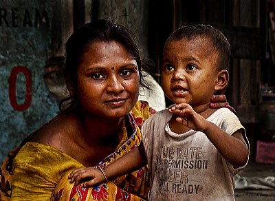 Mother and son