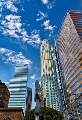 Blue skys in the city