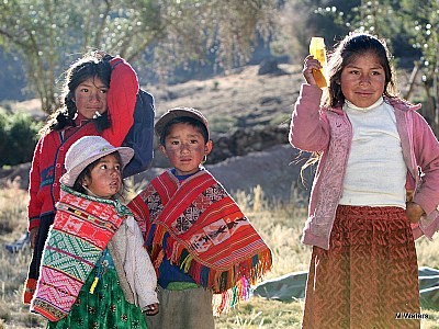 children of The Lares Valley, Peru
