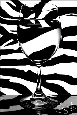 Zebra glass