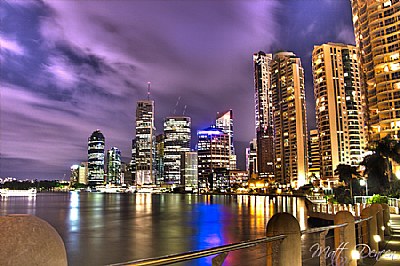 Brisbane by Night... and by HDR.