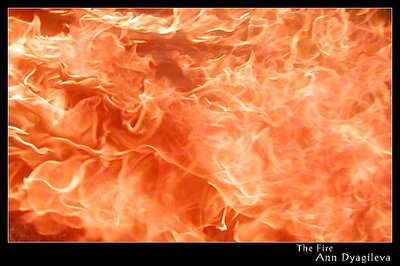 The fire