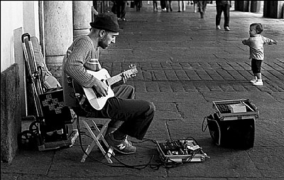 Street Guitar and Child