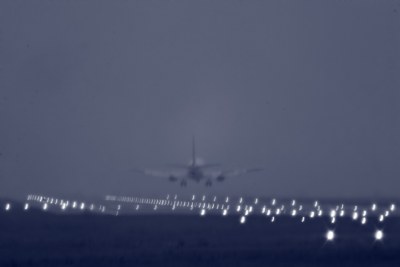 Foggy Crosswind Landing
