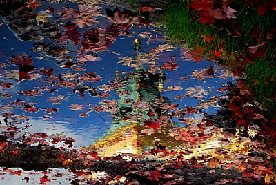 Autumn colours reflection