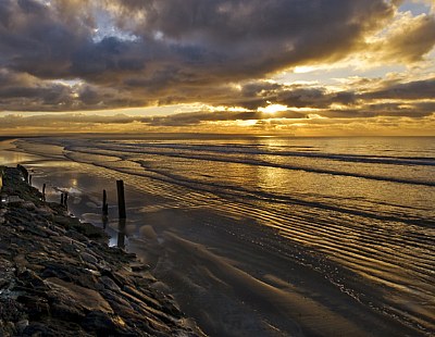 Sunrise over the bay