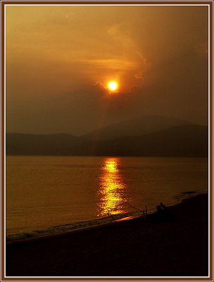 Pescatore al tramonto