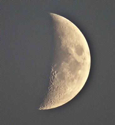 Craters of a half Moon