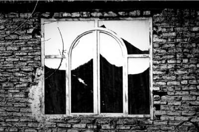 a window to mountain