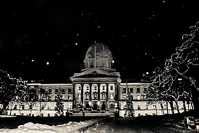 snow fall at the leg