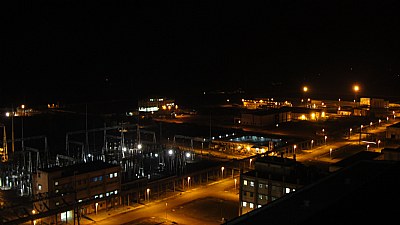 Night View of A Thermal Power Plant...