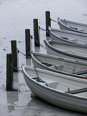 Winter boat.