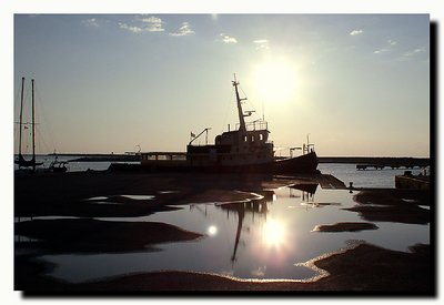 Two suns in the sunrise